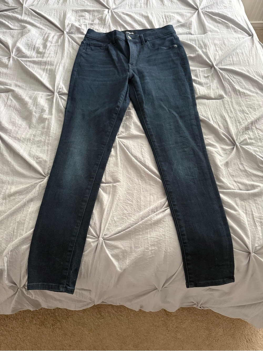 Express Navy Blue Skinny Jeans